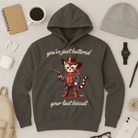 Youve Just Buttered Your Last Biscuit Western Cat Cowboy Hoodie