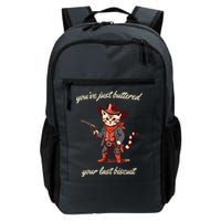 Youve Just Buttered Your Last Biscuit Western Cat Cowboy Backpack