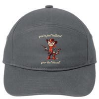 Youve Just Buttered Your Last Biscuit Western Cat Cowboy 7-Panel Snapback Hat