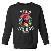 Yolo Jk Brb Jesus Funny Easter Resurrection Christians Toddler Sweatshirt