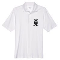 Yolo JK BRB Jesus Resurrection Funny Christian Men's Origin Performance Pique Polo