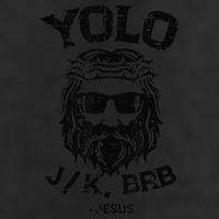 Yolo Jk Brb Jesus Funny Easter Day Ressurection Christians Beanie