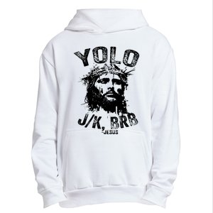 Yolo Jk Brb Jesus Funny Resurrection Christians Easter Day Urban Pullover Hoodie