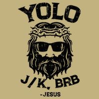 Yolo Jk Brb Jesus Funny Easter Day Cooling Performance Crew T-Shirt