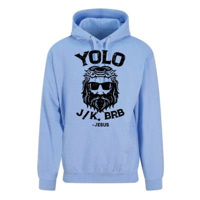 Yolo Jk Brb Jesus Funny Easter Day Unisex Surf Hoodie