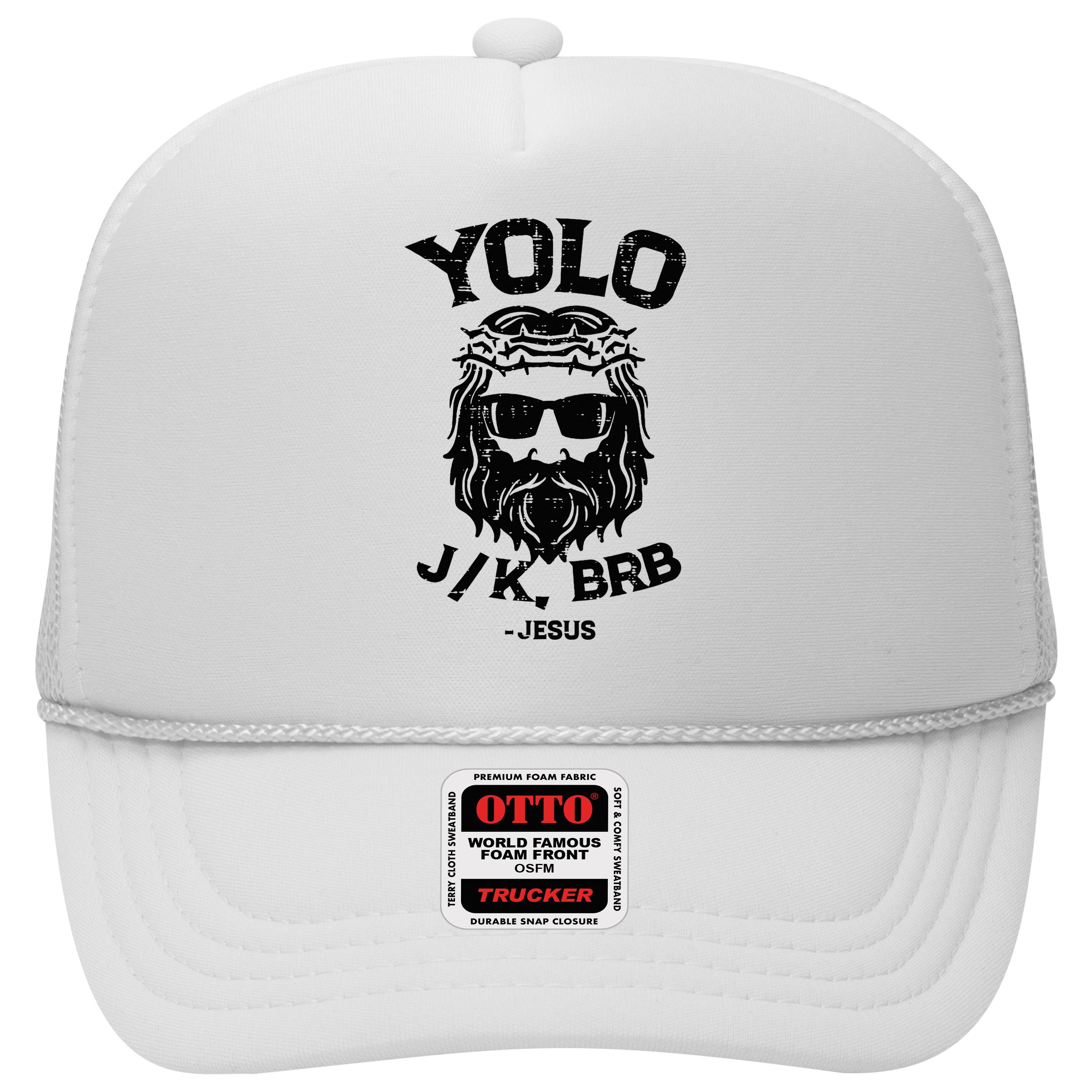 Yolo Jk Brb Jesus Funny Easter Day Hat
