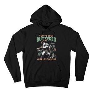 YouVe Just Buttered Your Last Biscuit Funny Cowboy Cat Hoodie