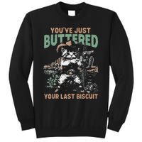 YouVe Just Buttered Your Last Biscuit Funny Cowboy Cat Sweatshirt