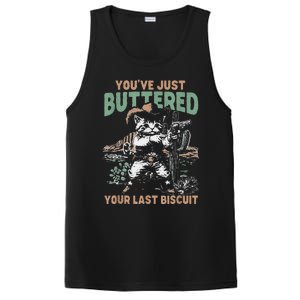 YouVe Just Buttered Your Last Biscuit Funny Cowboy Cat PosiCharge Competitor Tank