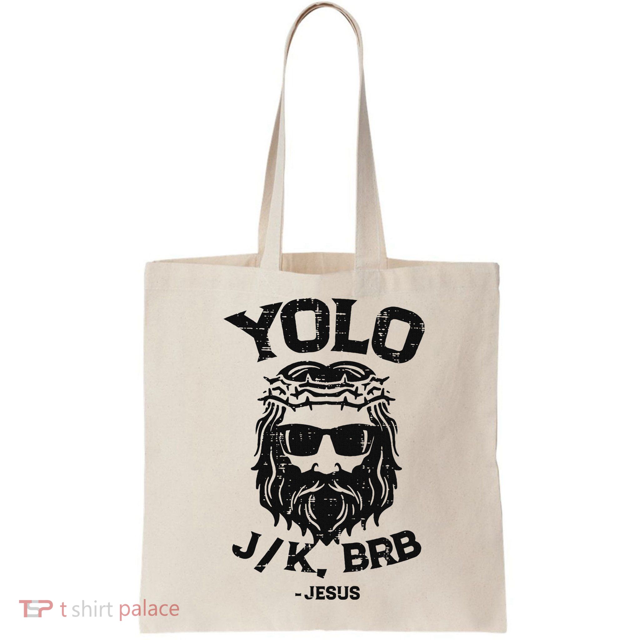 Yolo Jk Brb Jesus Funny Easter Day Ressurection Christians Bag