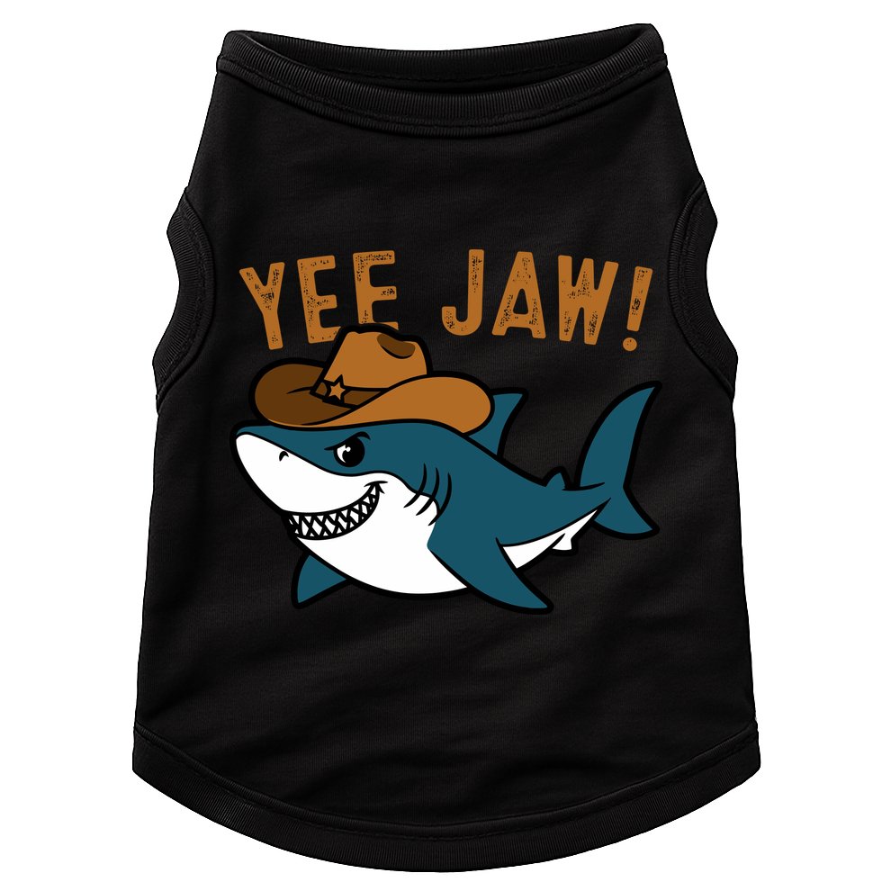 Yee Jaw Cowboy Old Western Shark Doggie Tank