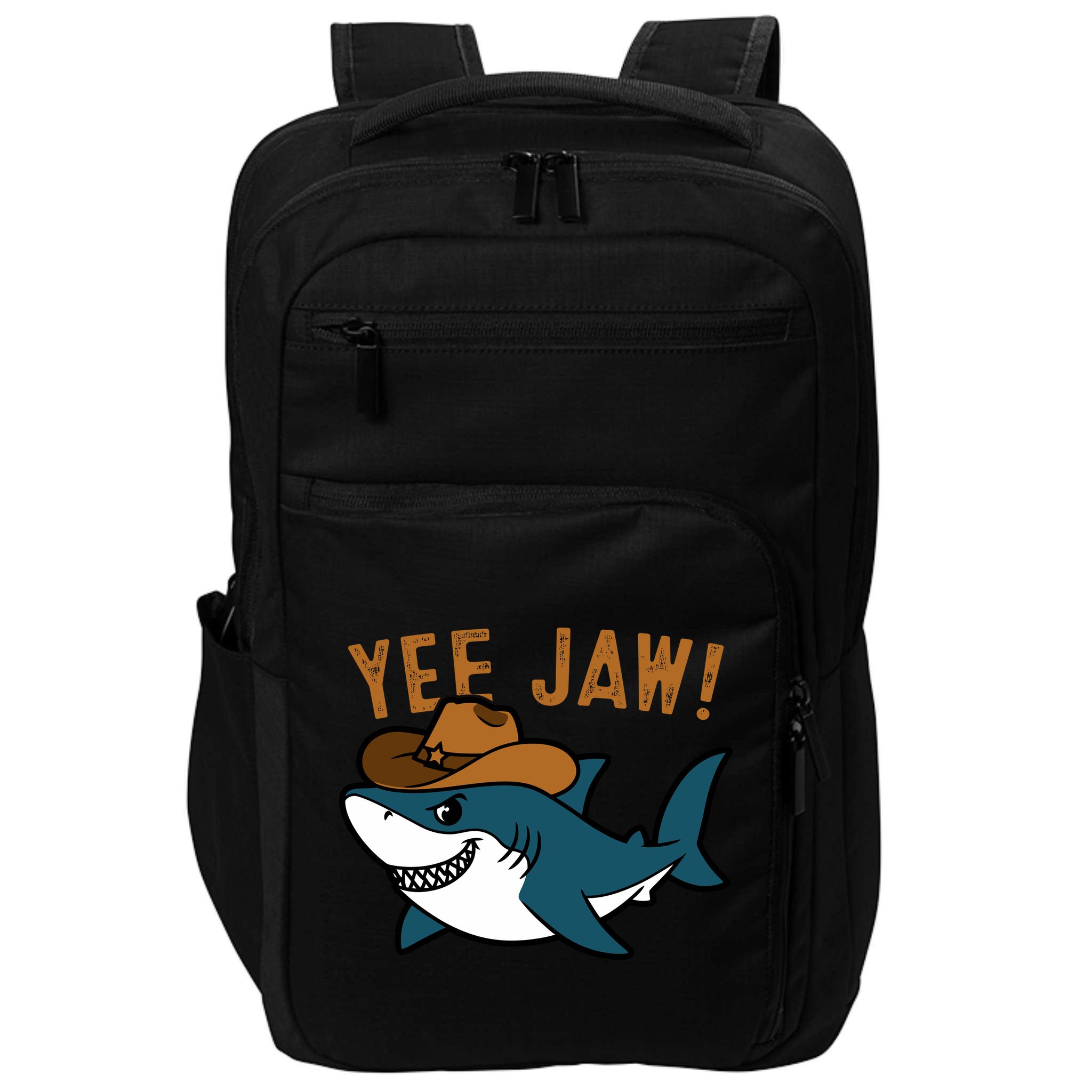 Yee Jaw Cowboy Old Western Shark Impact Tech Backpack