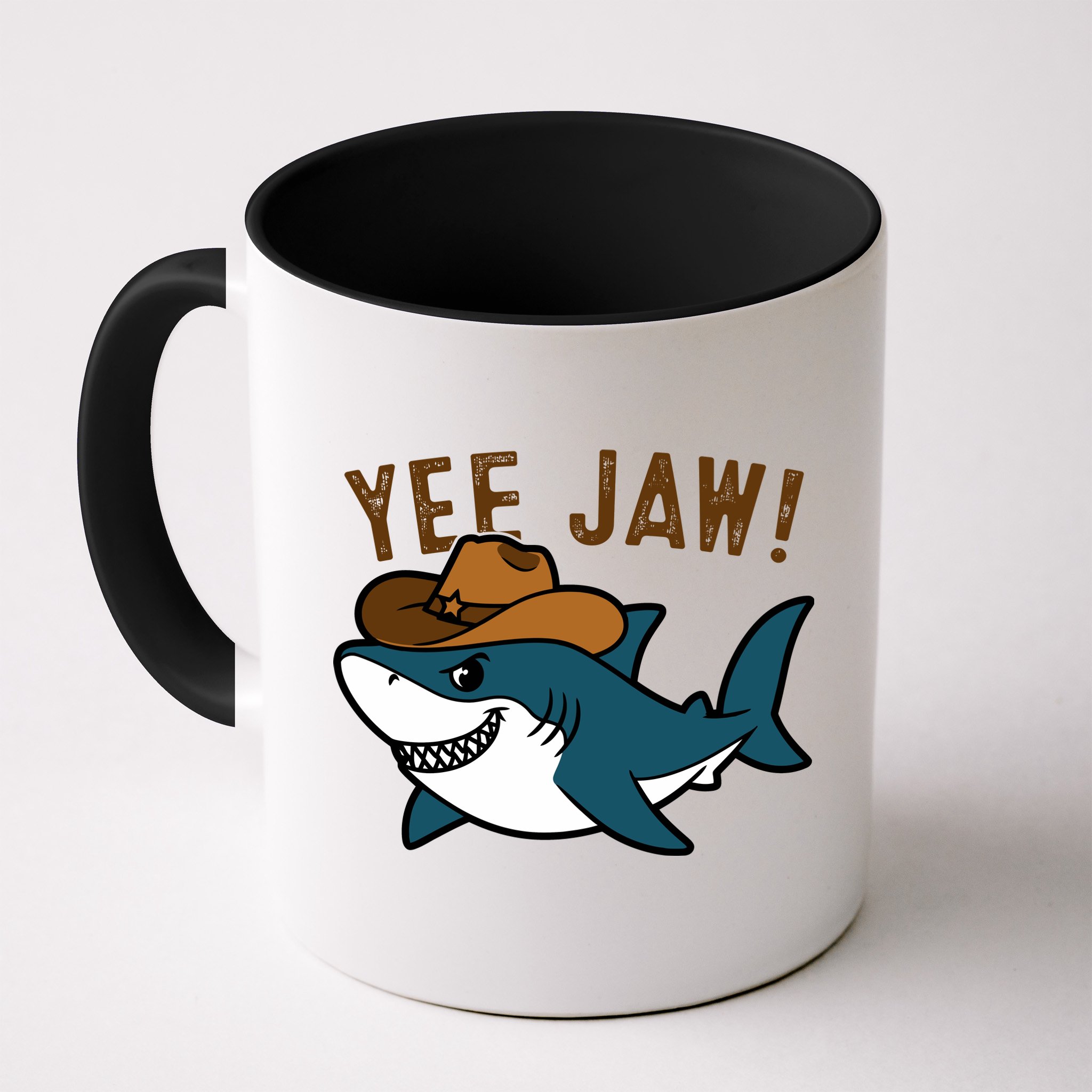 Yee Jaw Cowboy Old Western Shark Mug