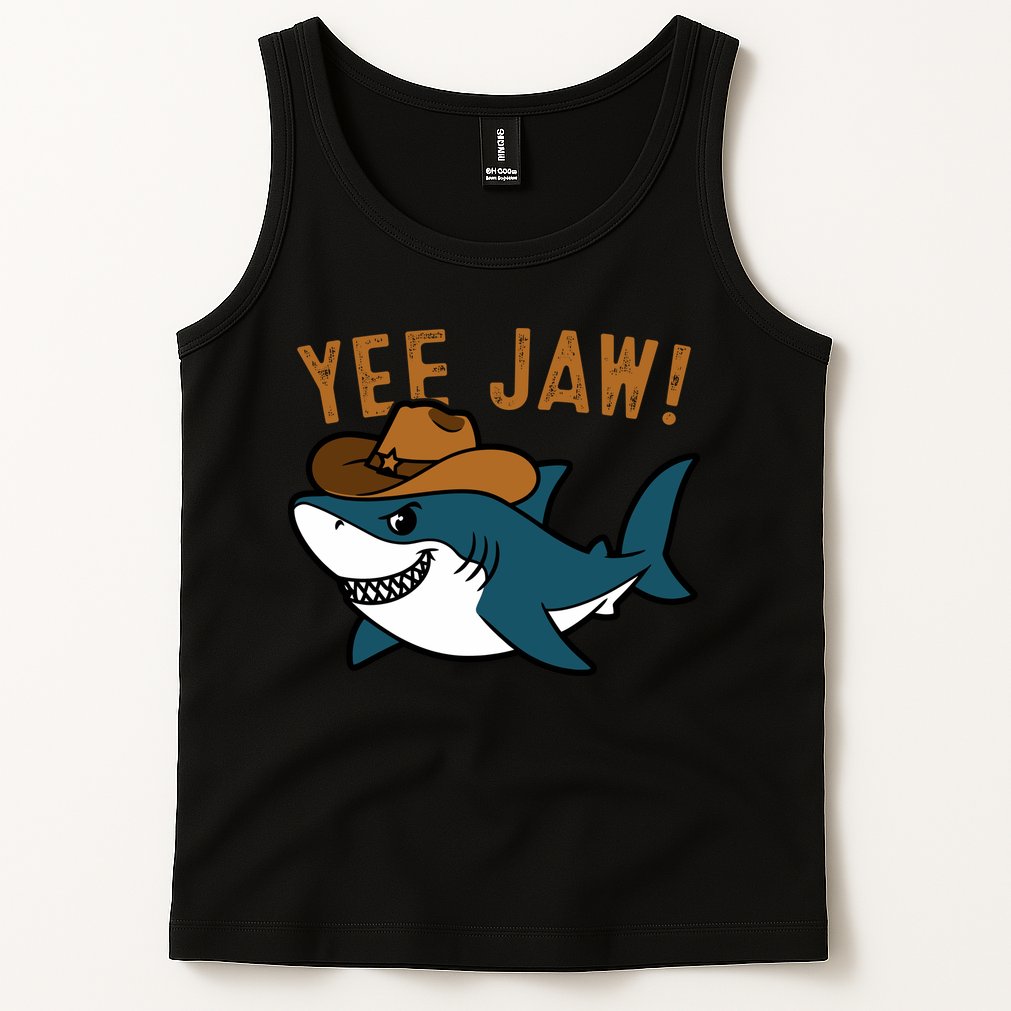 Yee Jaw Cowboy Old Western Shark Tank Top