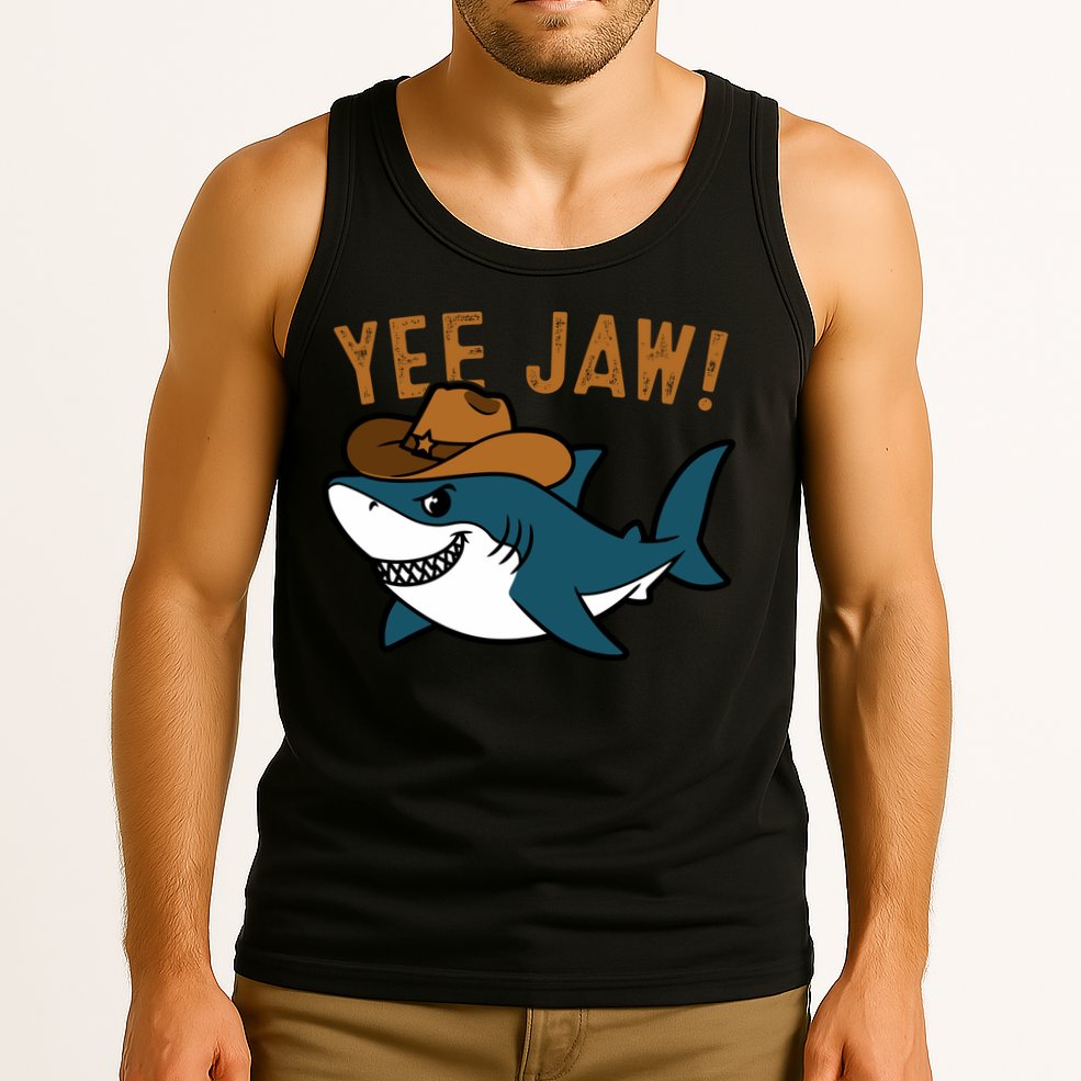 Yee Jaw Cowboy Old Western Shark Tank Top