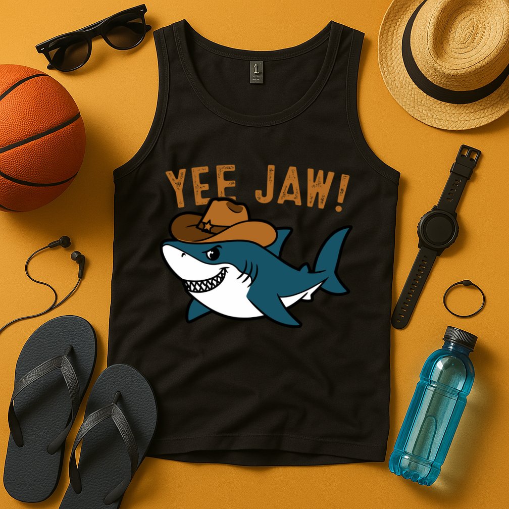 Yee Jaw Cowboy Old Western Shark Tank Top