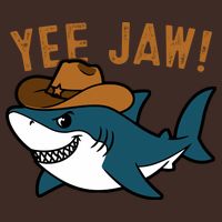 Yee Jaw Cowboy Old Western Shark Beanie
