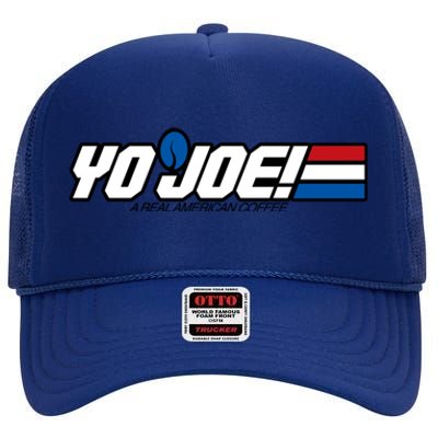 Yo Joe! Coffee High Crown Mesh Back Trucker Hat