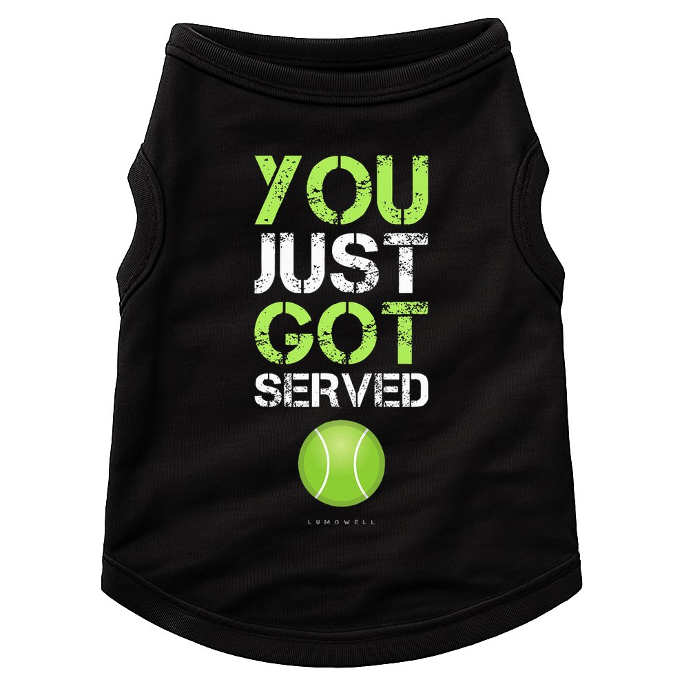 You Just Got Served Tennis Funny Tennis Gift Doggie Tank