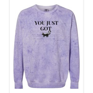 You Just Got Skunked Colorblast Crewneck Sweatshirt