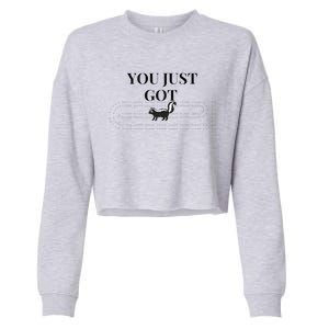 You Just Got Skunked Cropped Pullover Crew