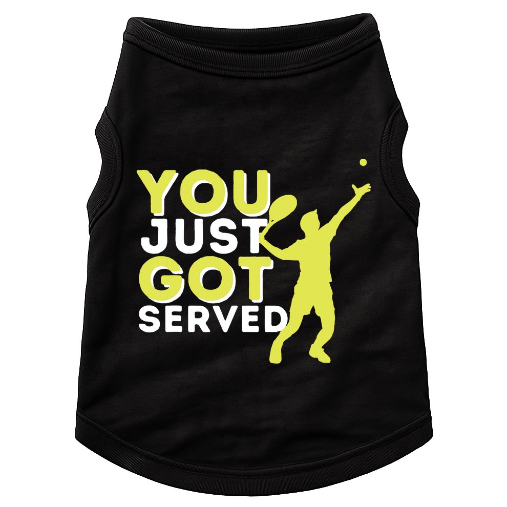 You Just Got Served Funny Tennis Player Tennis Coach Doggie Tank