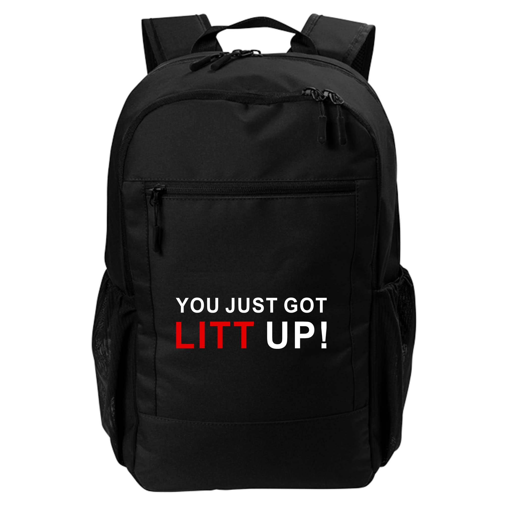 You Just Got Litt Up Funny TV Show Quote Backpack