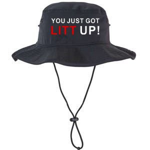 You Just Got Litt Up Funny TV Show Quote Legacy Cool Fit Booney Bucket Hat