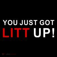 You Just Got Litt Up Funny TV Show Quote Magnet