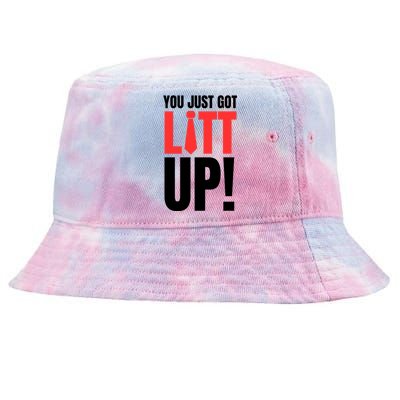 YOU JUST GOT LITT UP Tie-Dyed Bucket Hat