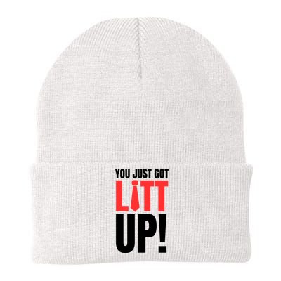 YOU JUST GOT LITT UP Knit Cap Winter Beanie