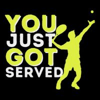 You Just Got Served Funny Tennis Player & Tennis Coach Drawstring Bag