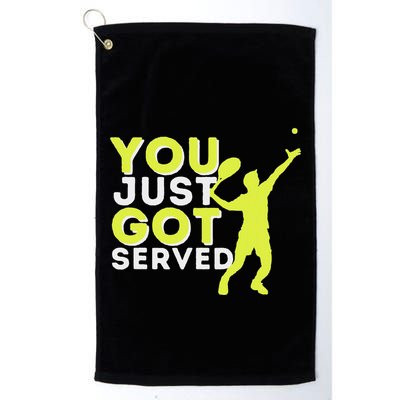You Just Got Served Funny Tennis Player & Tennis Coach Golf Towel
