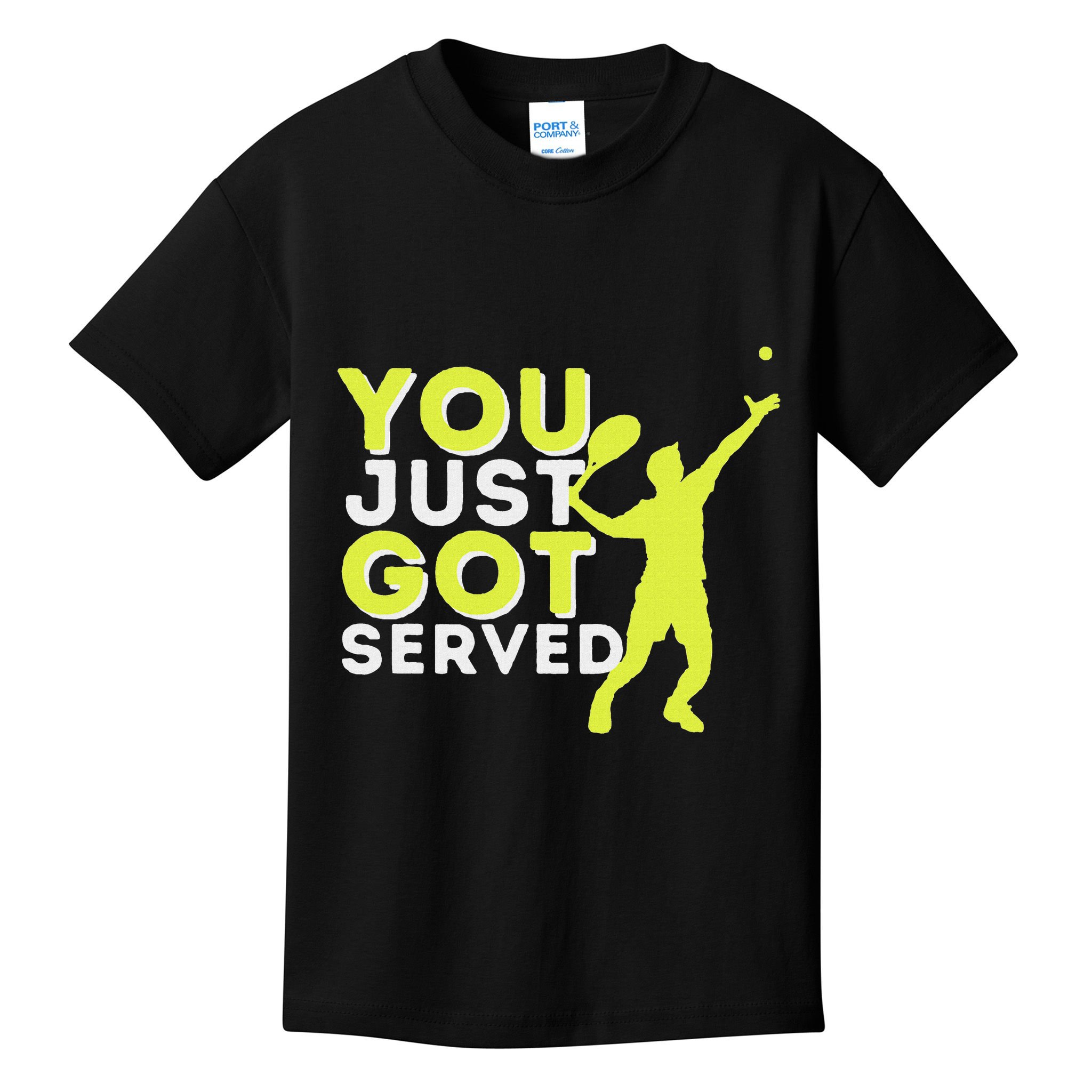 You Just Got Served Funny Tennis Player & Tennis Coach Kids T-Shirt