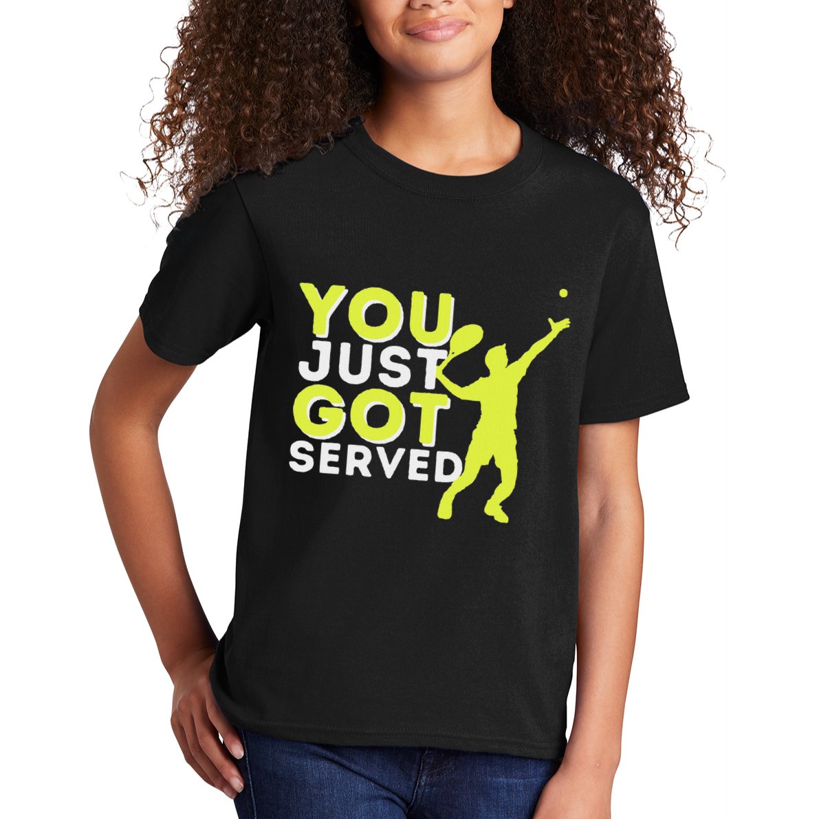 You Just Got Served Funny Tennis Player & Tennis Coach Kids T-Shirt