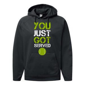 You Just Got Served Tennis Player Performance Fleece Hoodie