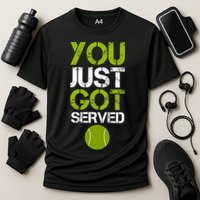 You Just Got Served Tennis Player Cooling Performance Crew T-Shirt