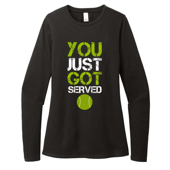 You Just Got Served Tennis Player Womens CVC Long Sleeve Shirt