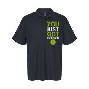 You Just Got Served Tennis Player Softstyle Adult Sport Polo