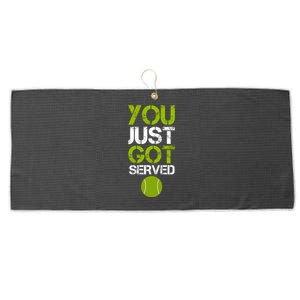 You Just Got Served Tennis Player Large Microfiber Waffle Golf Towel