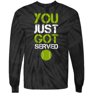 You Just Got Served Tennis Player Tie-Dye Long Sleeve Shirt