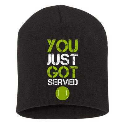 You Just Got Served Tennis Player Short Acrylic Beanie