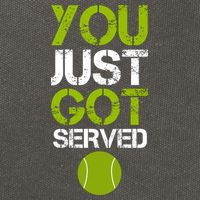 You Just Got Served Tennis Player Cotton Canvas Backpack