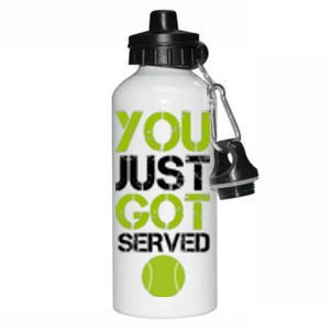 You Just Got Served Tennis Player Aluminum Water Bottle