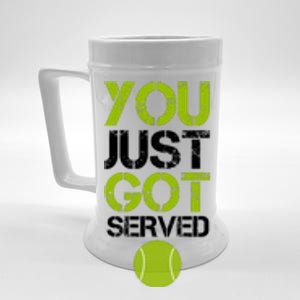 You Just Got Served Tennis Player Beer Stein