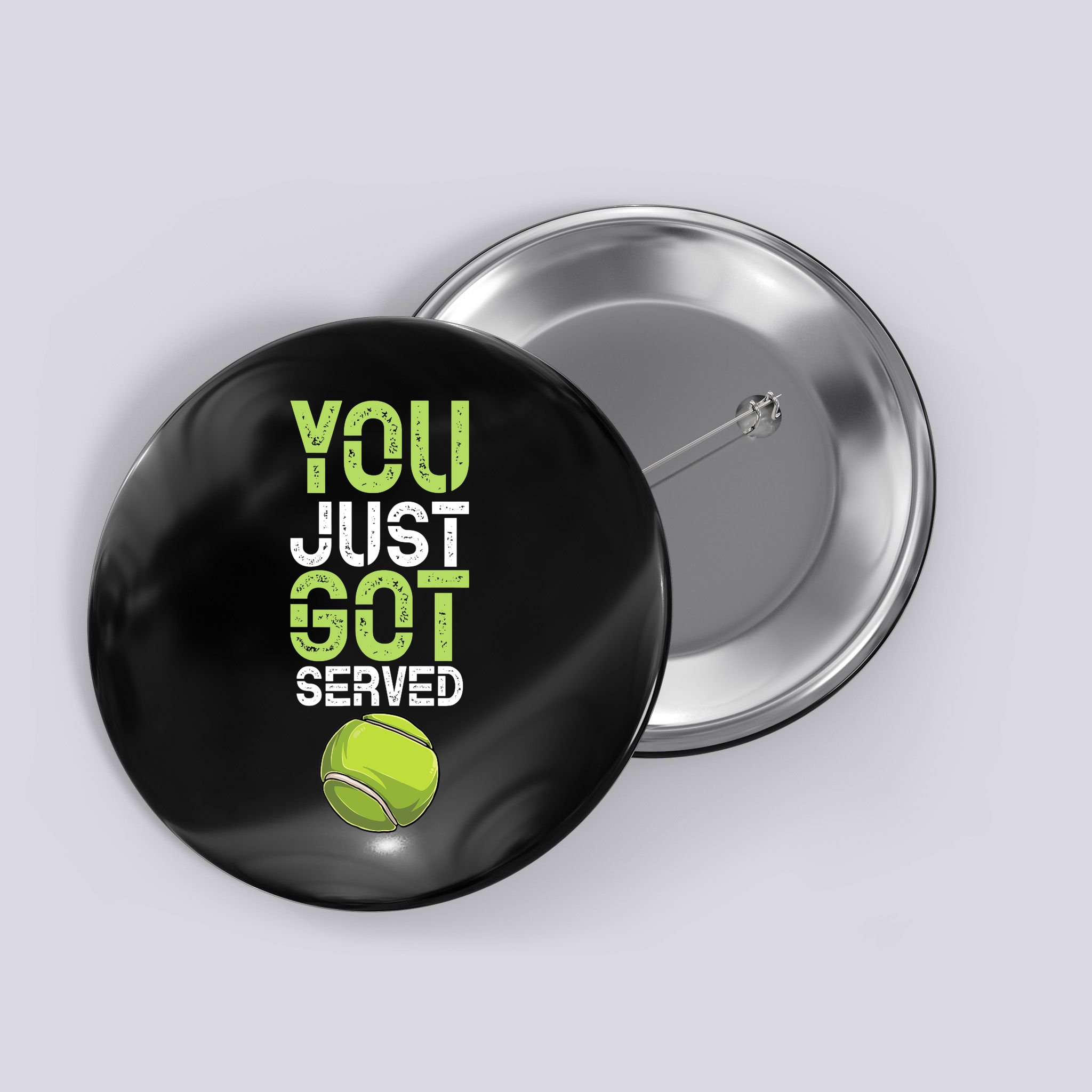 You Just Got Served Tennis Funny Tennis Gift Shirt Button
