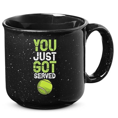 You Just Got Served Tennis Funny Tennis Gift Shirt 15oz Campfire Ceramic Mug