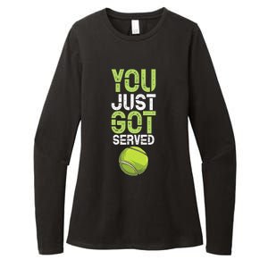 You Just Got Served Tennis Funny Tennis Gift Shirt Womens CVC Long Sleeve Shirt