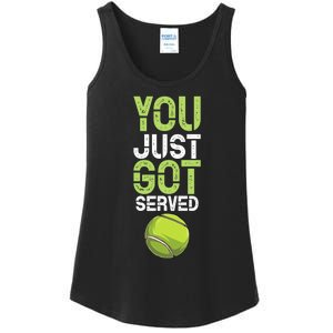 You Just Got Served Tennis Funny Tennis Gift Shirt Ladies Essential Tank