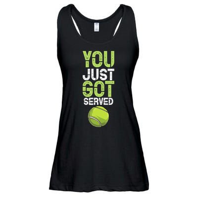 You Just Got Served Tennis Funny Tennis Gift Shirt Ladies Essential Flowy Tank